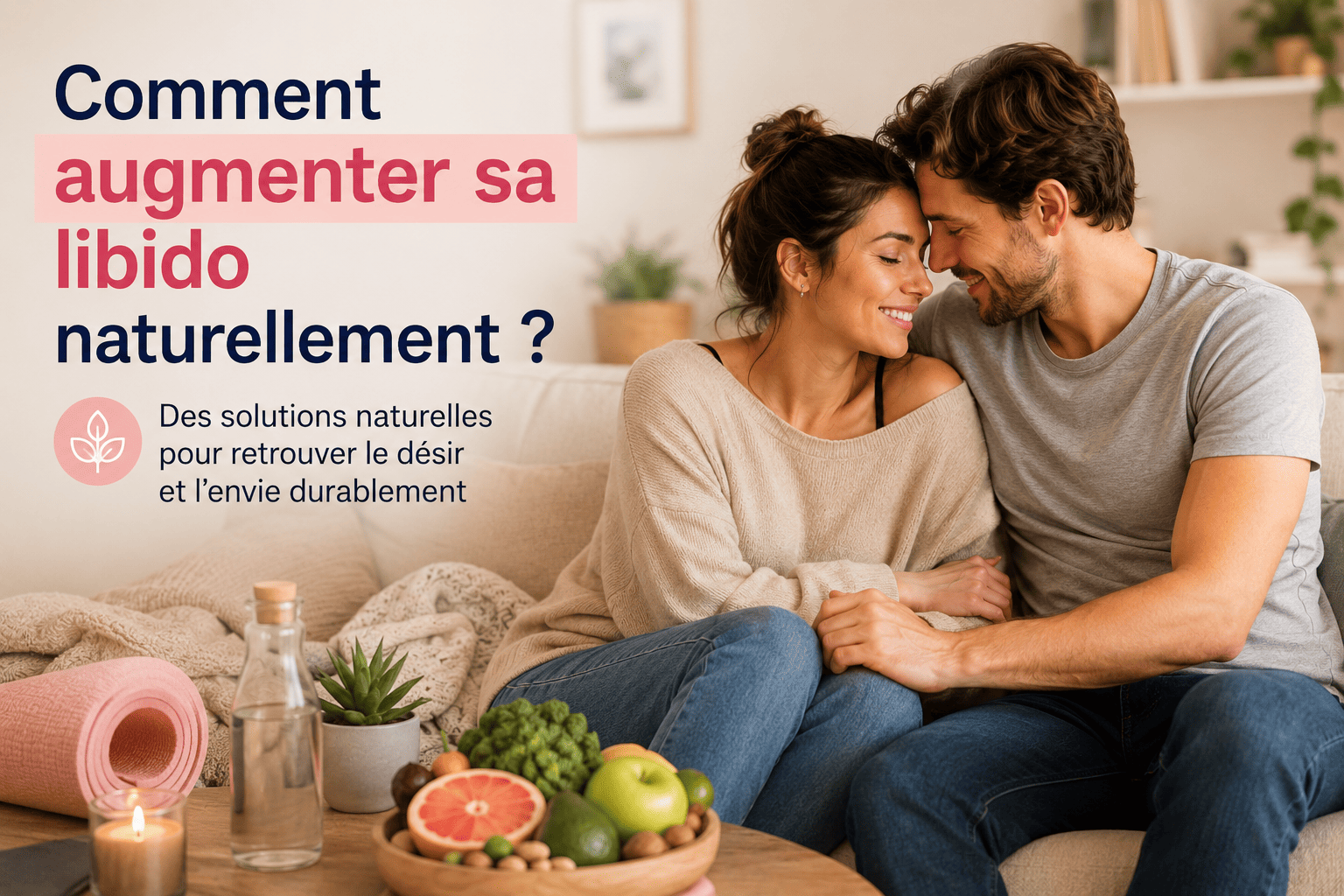 Couple complice retrouvant sa libido naturellement